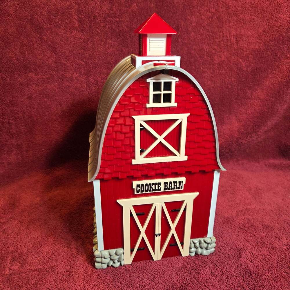 Fun-Damental Too Ltd. Original Talking Red Barn Cookie Jar Plays Green Acres